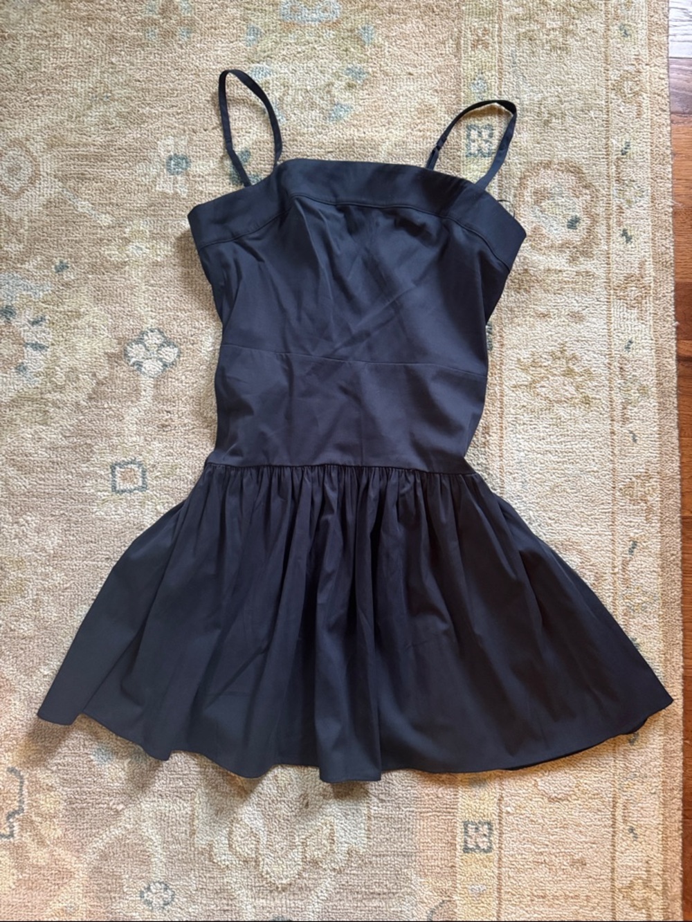 Abercrombie & Fitch Black Ruffle Hem Sundress Large/Tall